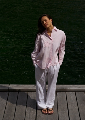 Dalma dori emb skjorte Light pink Neo Noir 